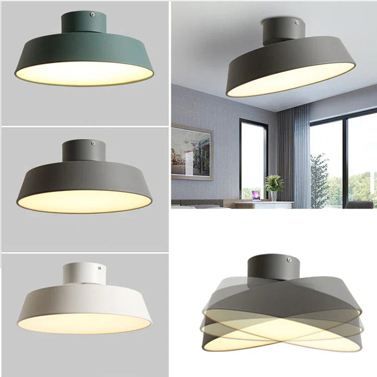 Nordycka | Prosta okrągła lampa sufitowa LED
