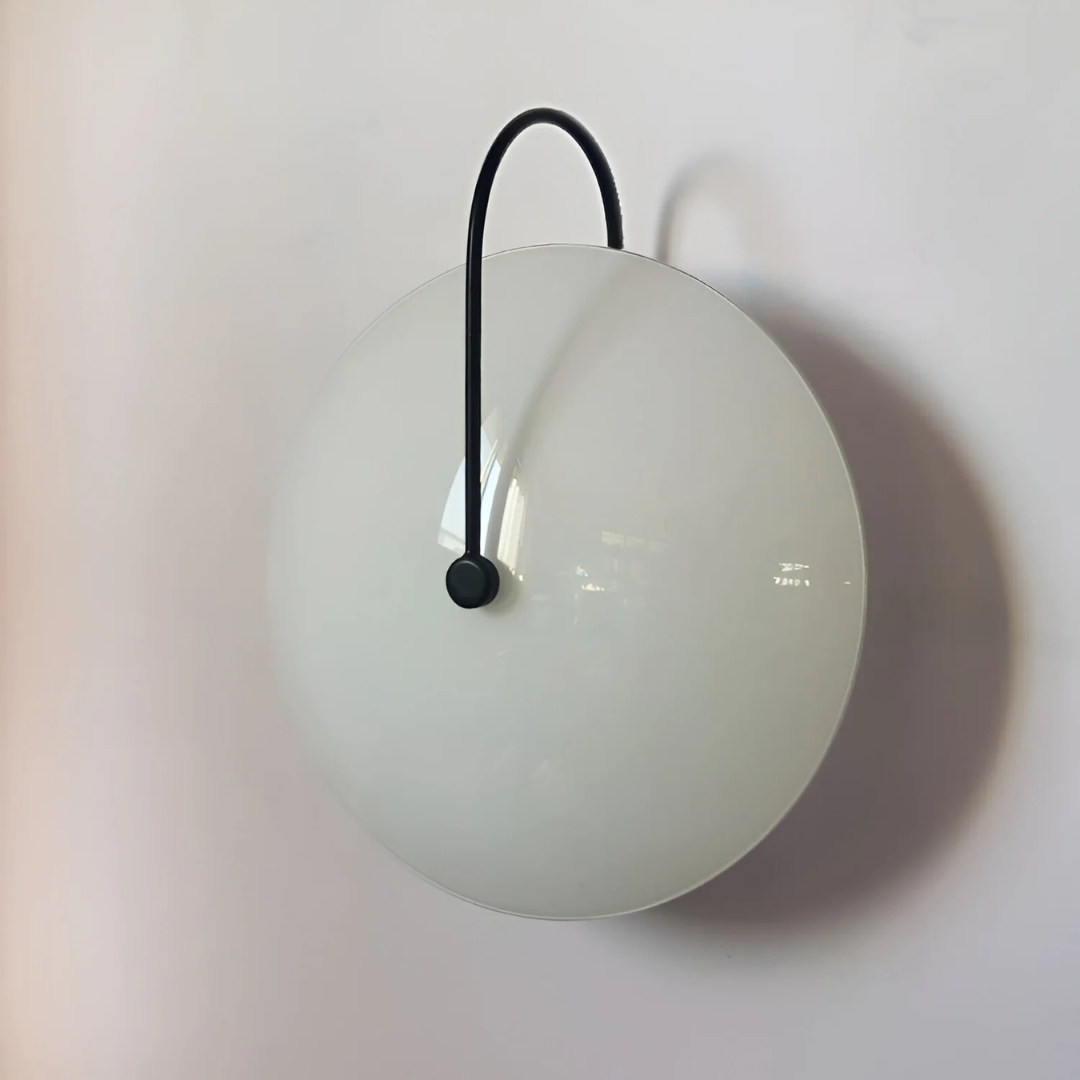 Valora | Okrągła szklana lampa ścienna