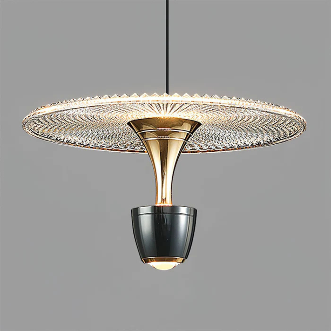 Verdeva | Lampa wisząca z szklanym reflektorem