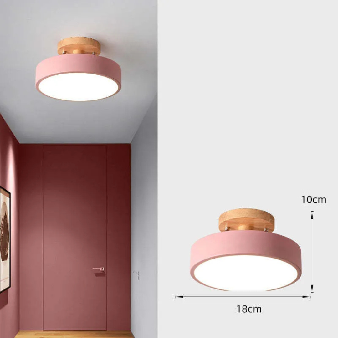 Nordis | Lampy sufitowe LED z drewnianą ramą