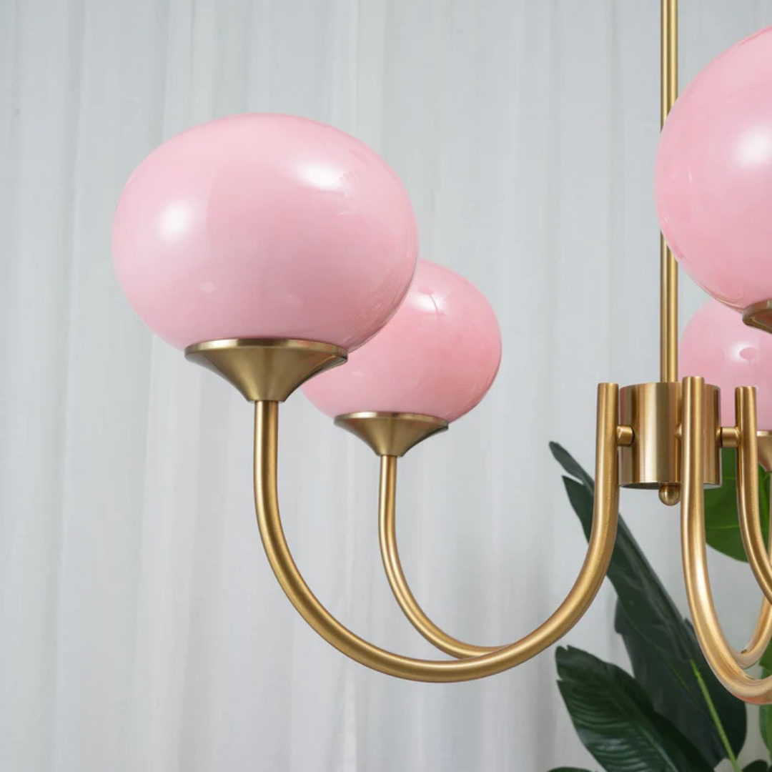 Aris | Designerska lampa wisząca z żyrandolem