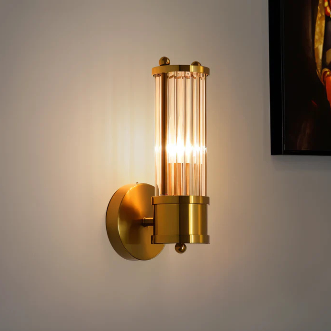 Lampa ścienna LED | Złoty design do oświetlenia wewnętrznego