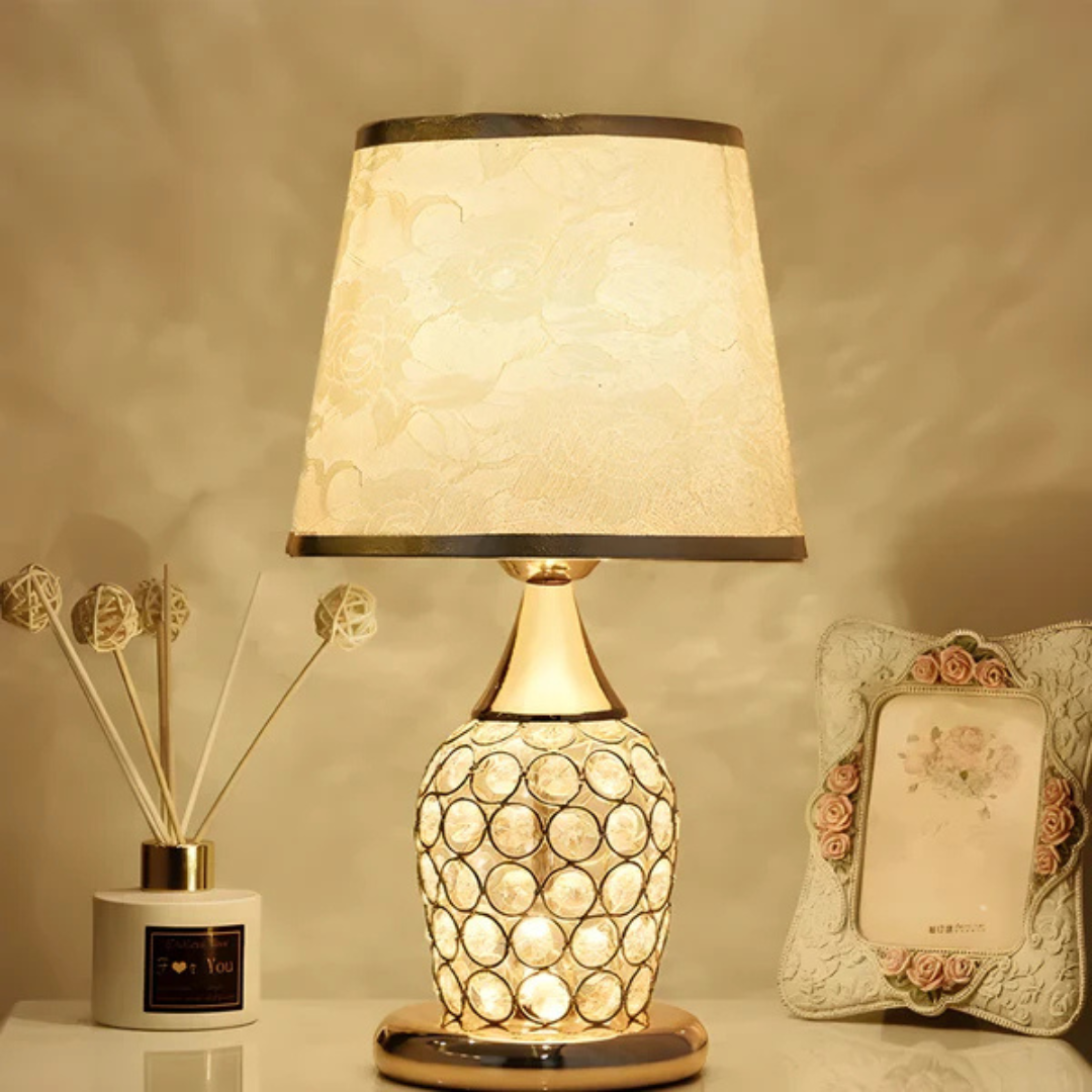 Lampa stołowa LED | Crystal Glow do wnętrz