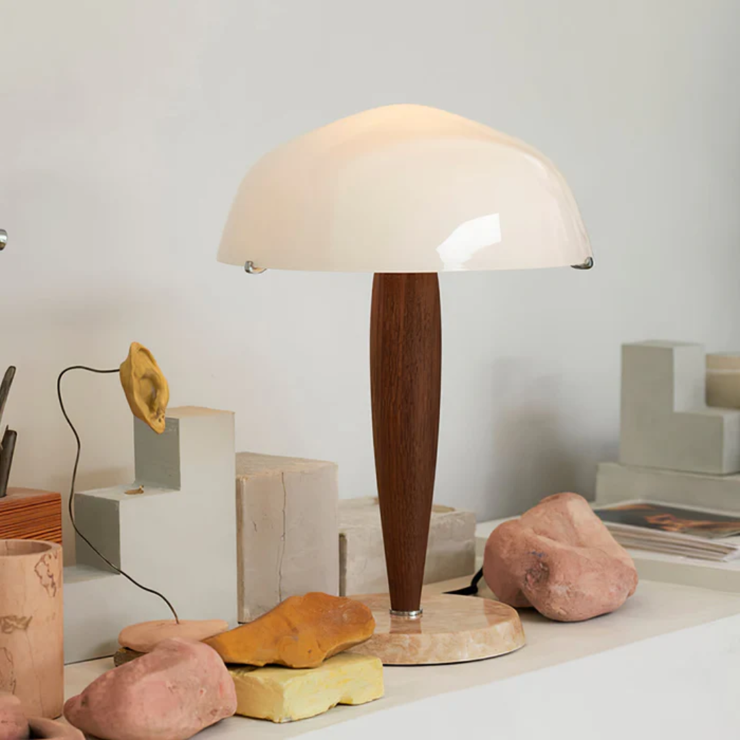 Liora | Lampa stołowa w kształcie grzyba w stylu retro