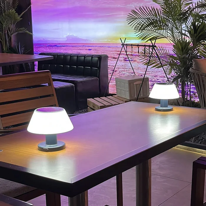 Sorelia | Lampa stołowa LED z kloszem