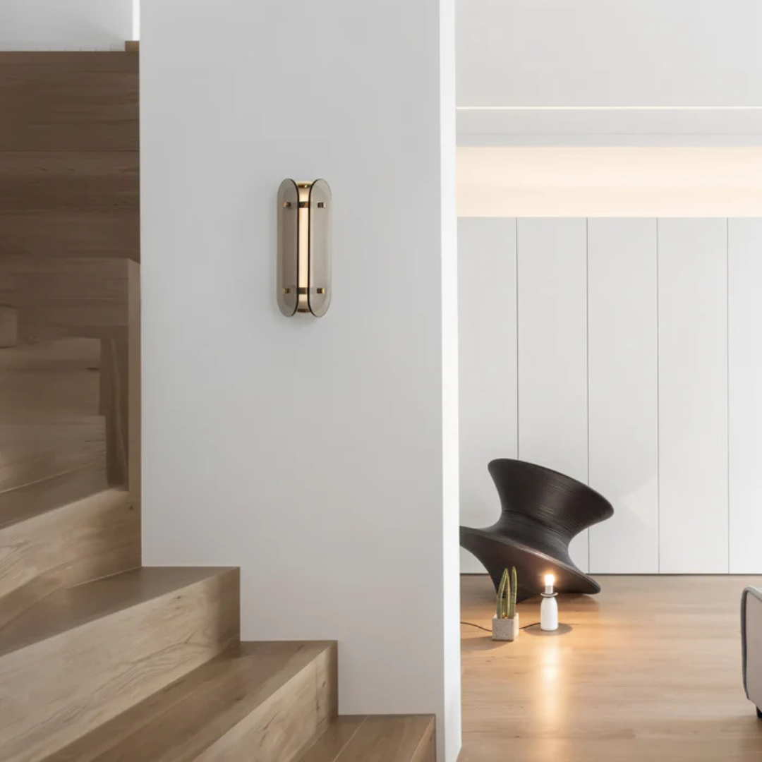 Szklana lampa ścienna | Oświetlenie LED do domu