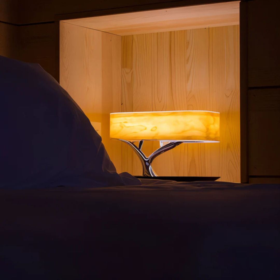 Lampa stołowa LED Bluetooth | Lampa bezprzewodowa ze stacją ładującą