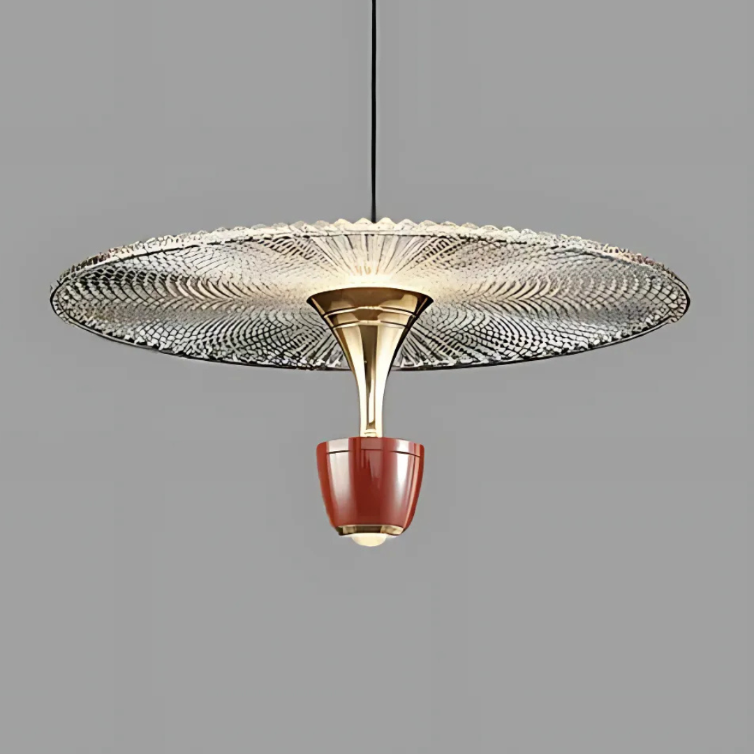 Verdeva | Lampa wisząca z szklanym reflektorem