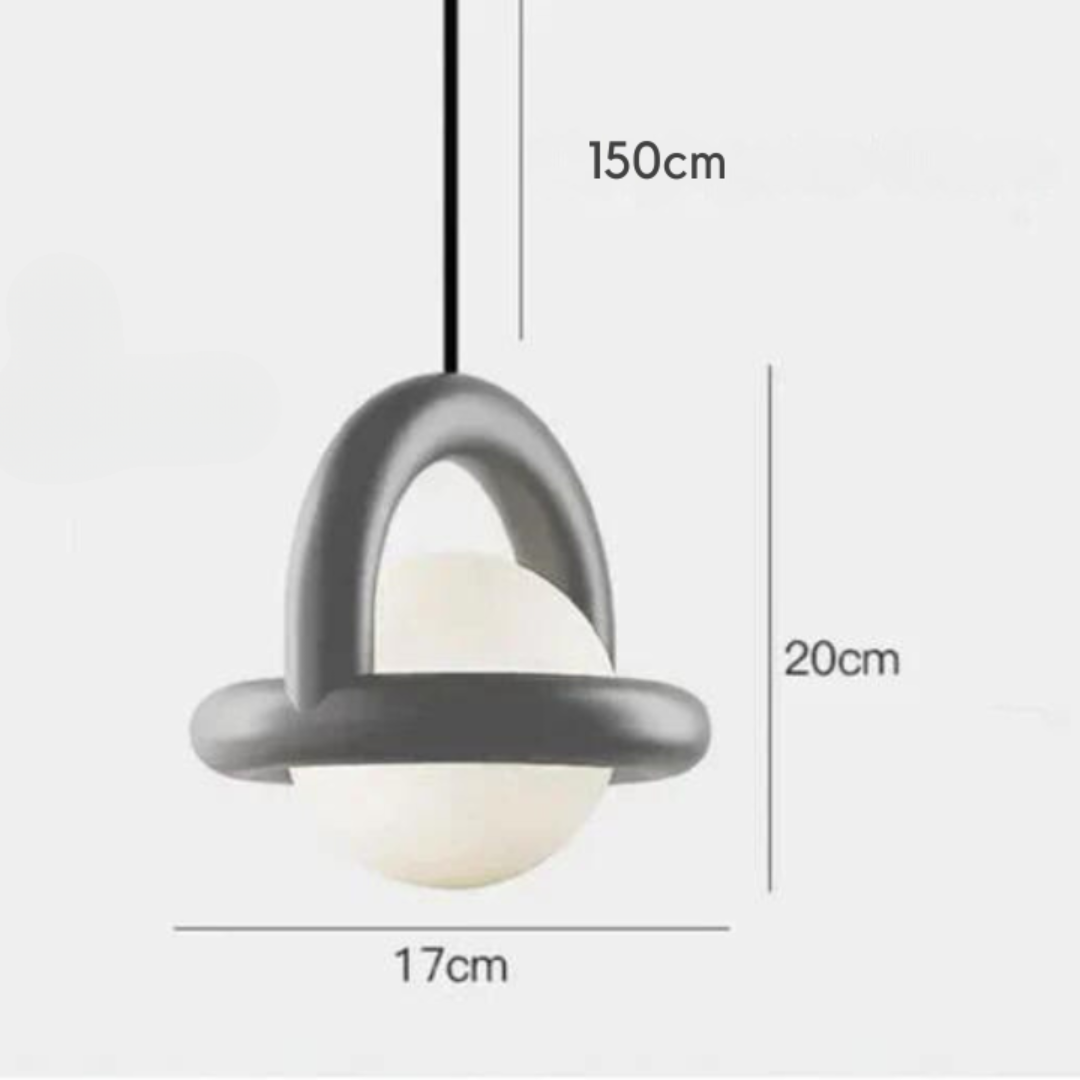 Lunira | Lampa wisząca w kształcie kulistego pierścienia