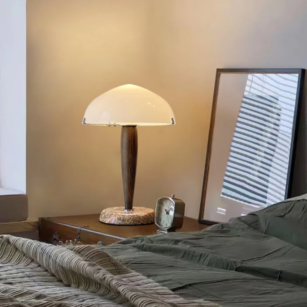 Liora | Lampa stołowa w kształcie grzyba w stylu retro
