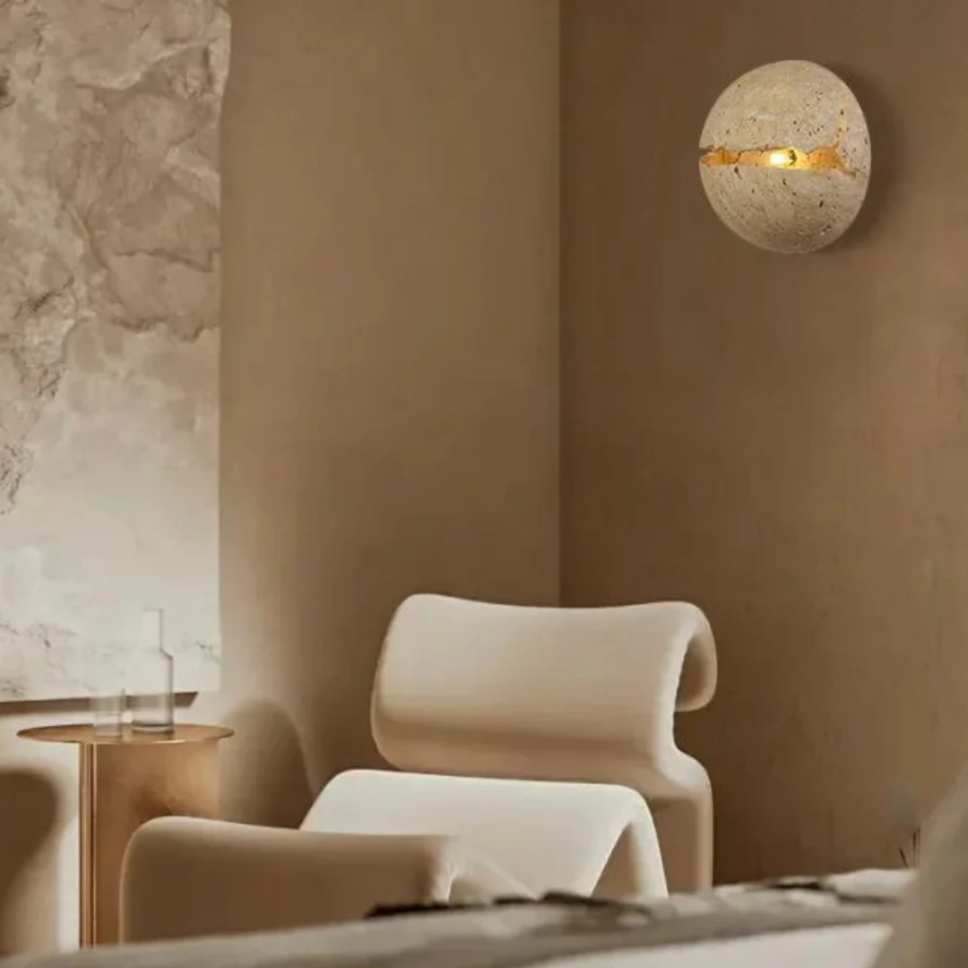 Calira | Kinkiet wykonany z prawdziwego kamienia