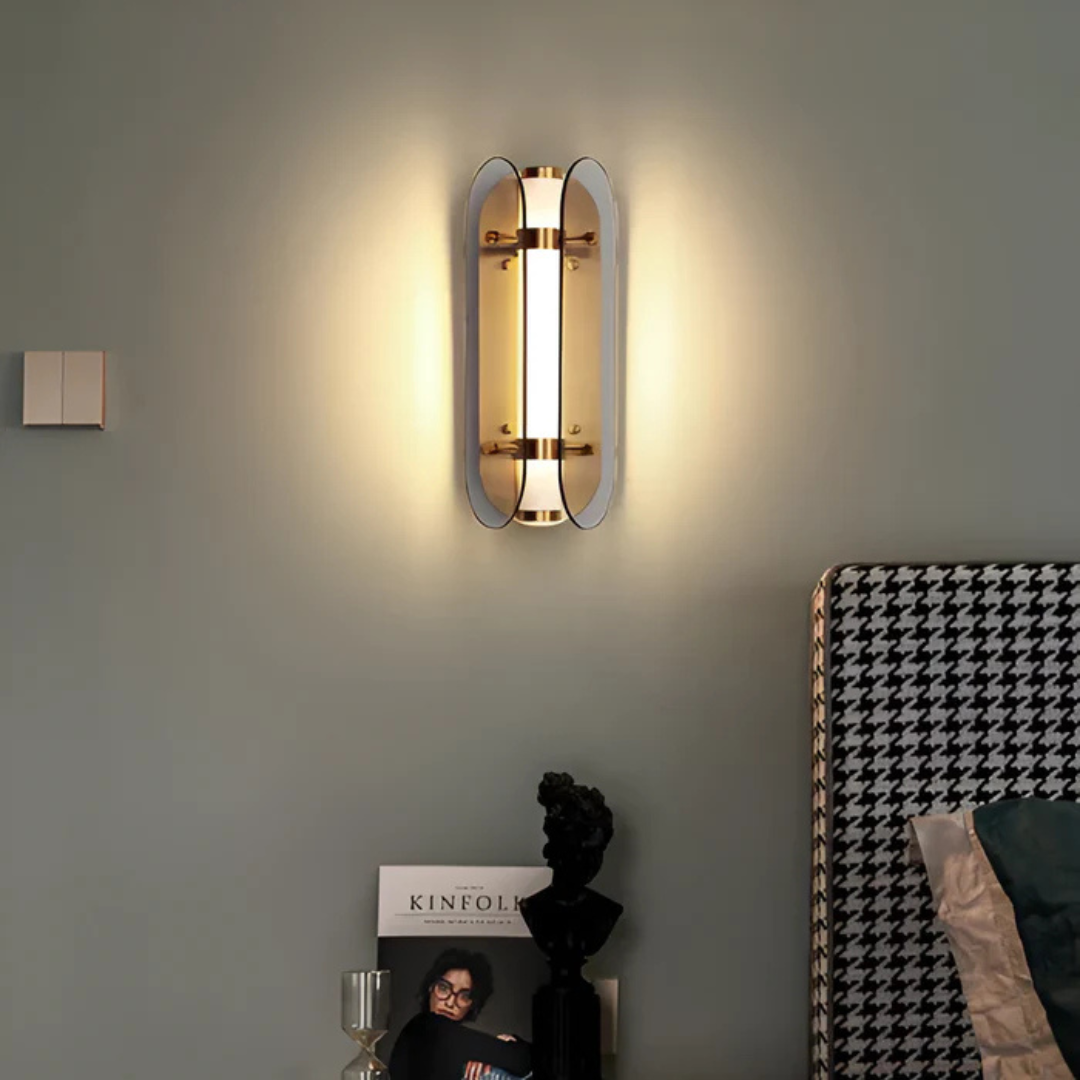 Szklana lampa ścienna | Oświetlenie LED do domu