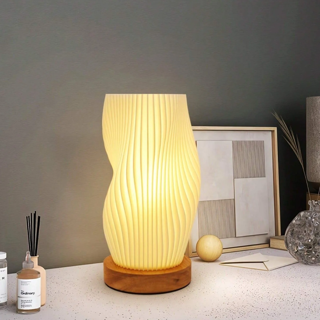 Lyra | Lampa stołowa LED o kształcie fali