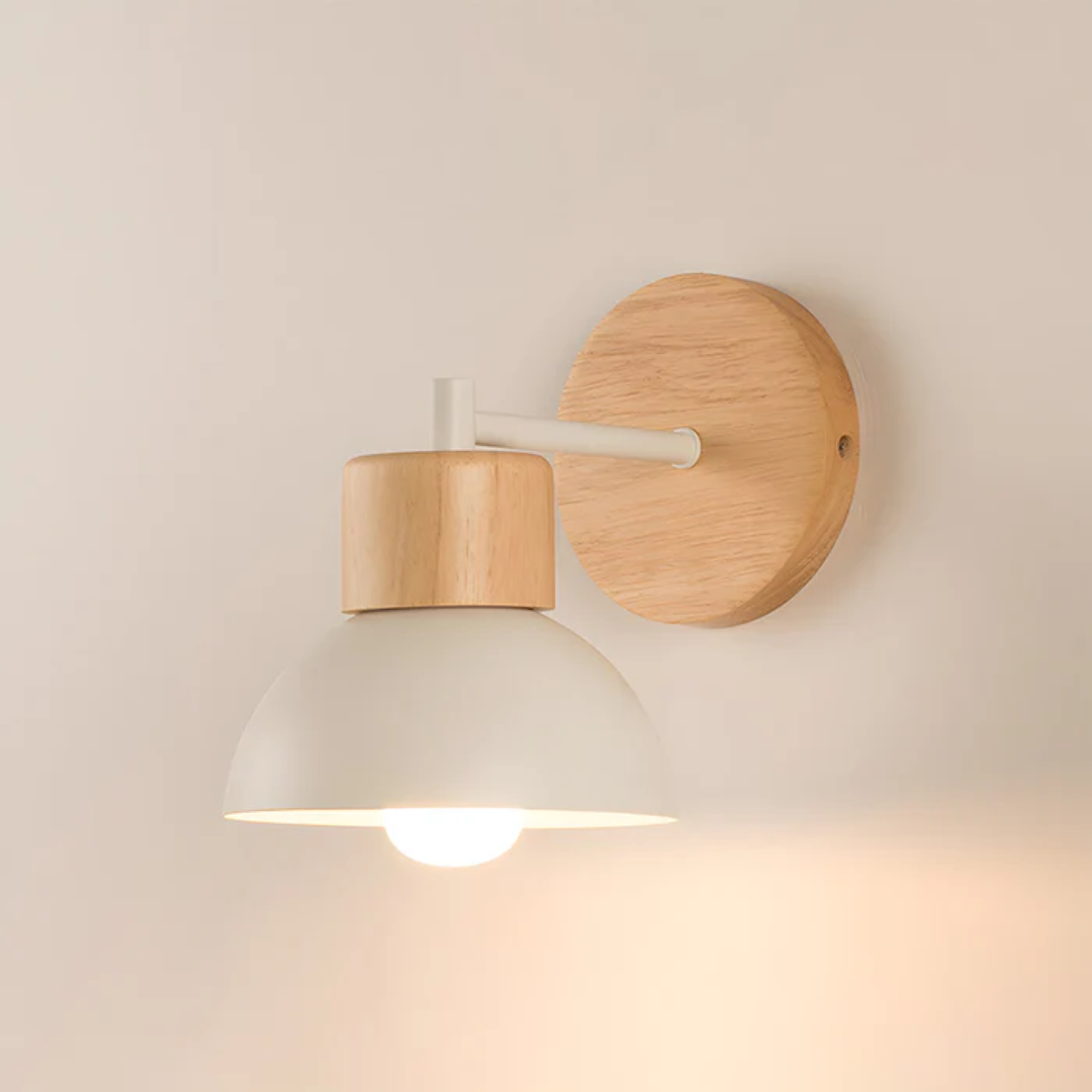 Nivara | Drewniana lampa ścienna