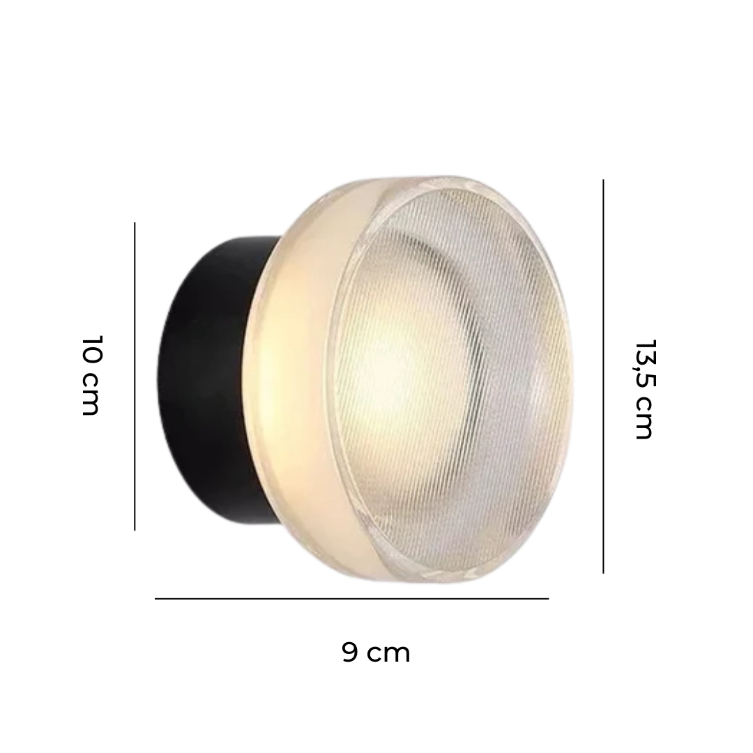 Okrągła lampa ścienna LED | Stylowe oświetlenie wewnętrzne