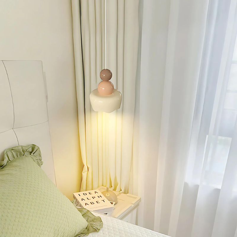 Luneya | Lampa wisząca w stylu retro z falistym wzorem