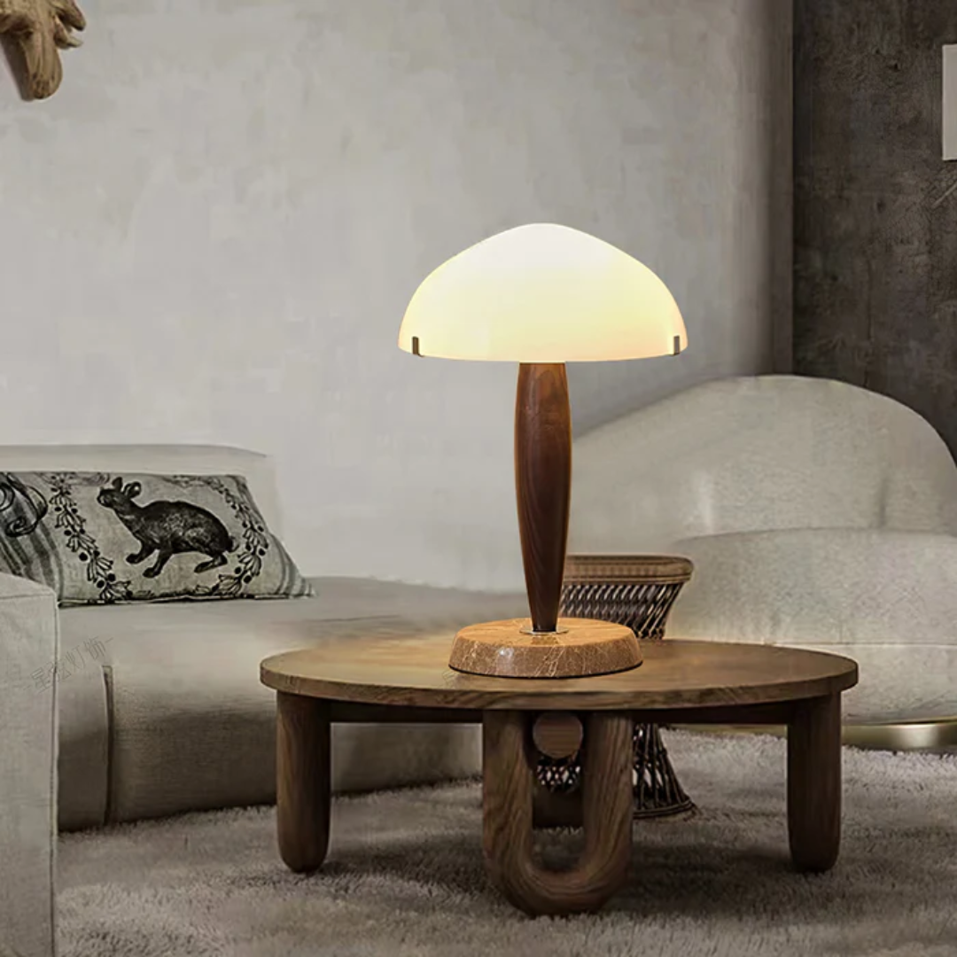 Liora | Lampa stołowa w kształcie grzyba w stylu retro