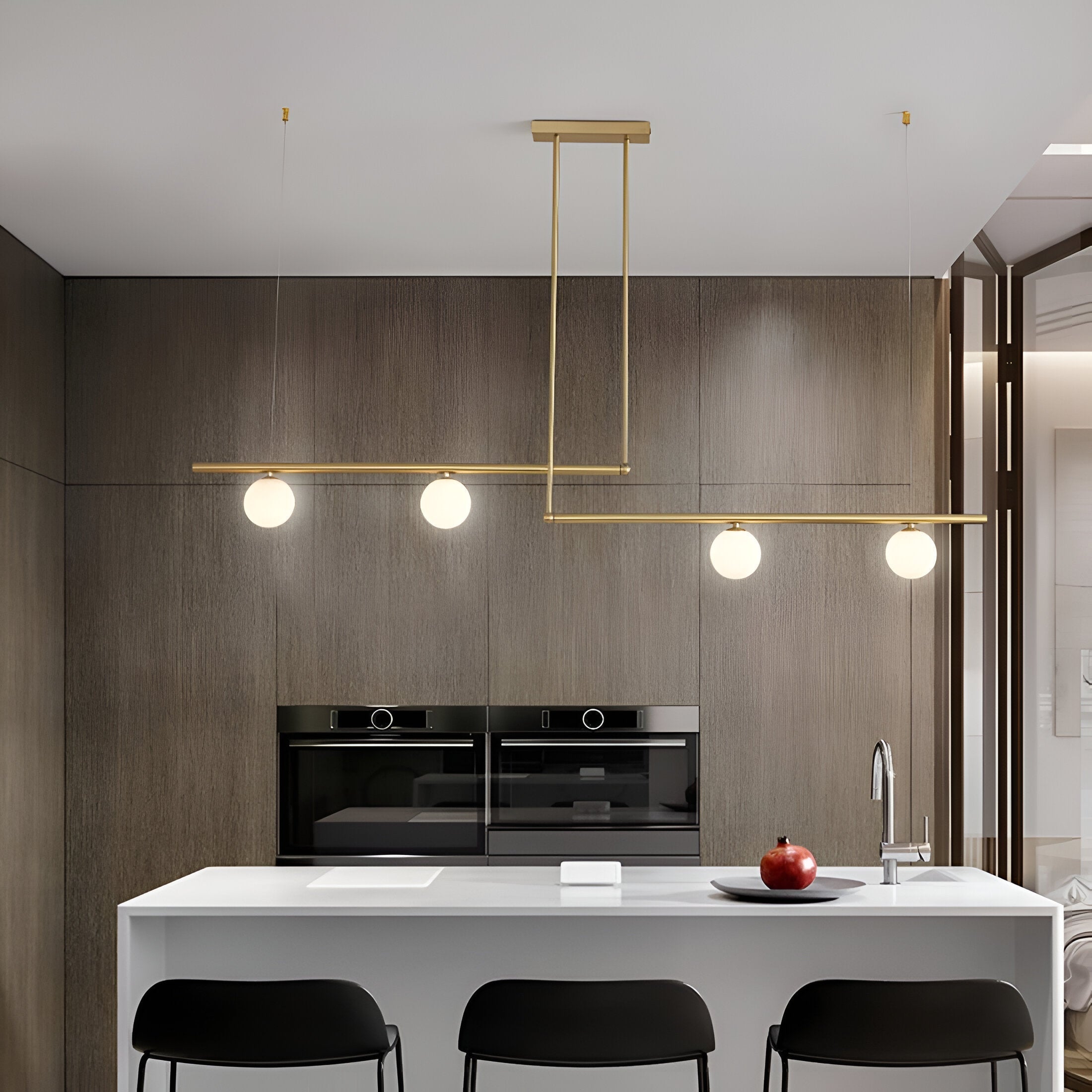 Lana | Nordic Linear Lampa wisząca do stołu jadalnego