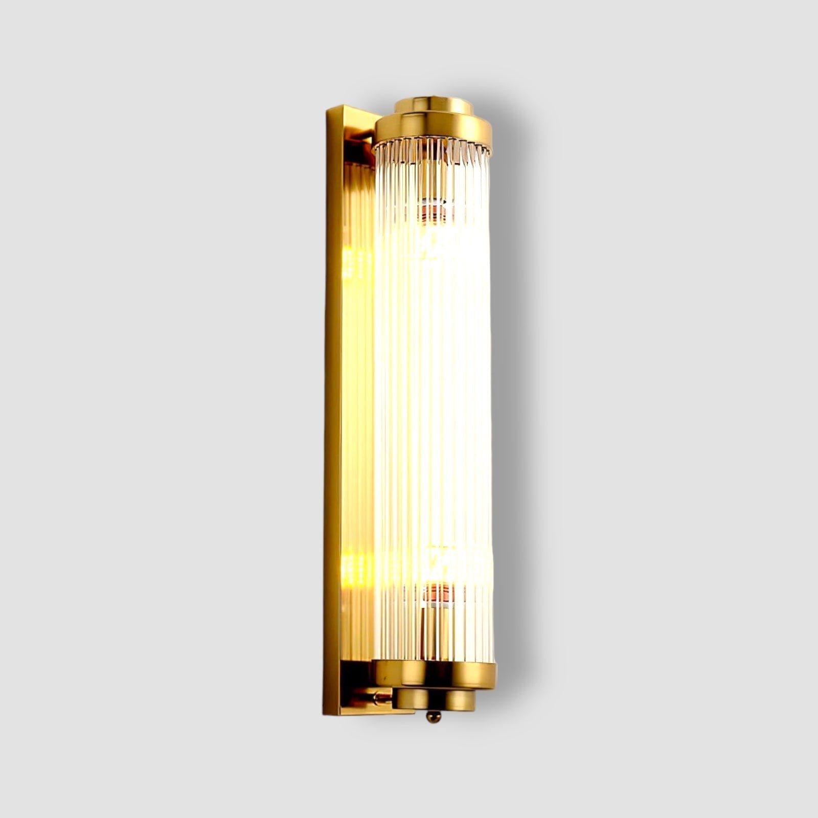 Retro | Szklana lampa ścienna LED w stylu vintage