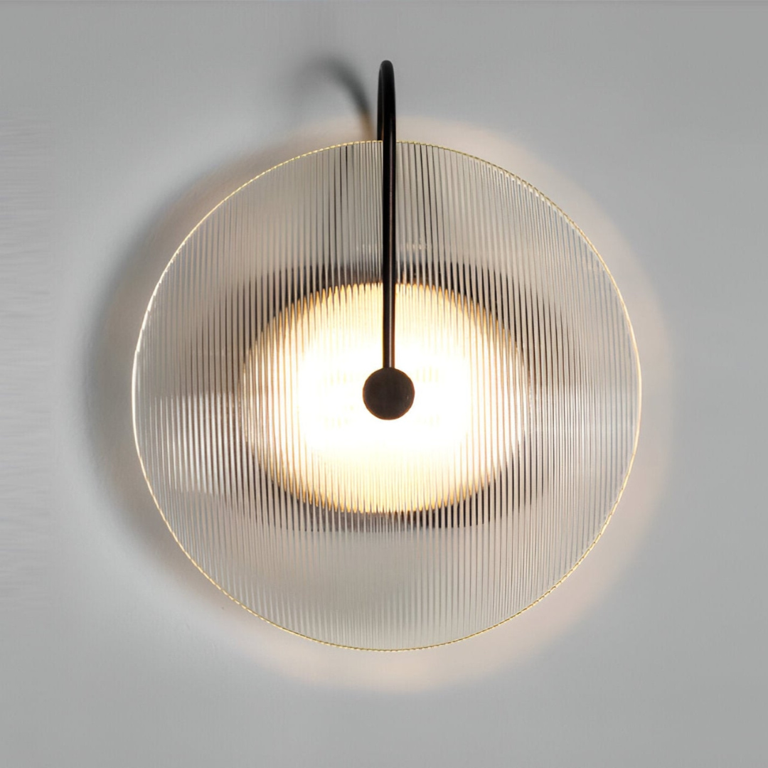 Valora | Okrągła szklana lampa ścienna