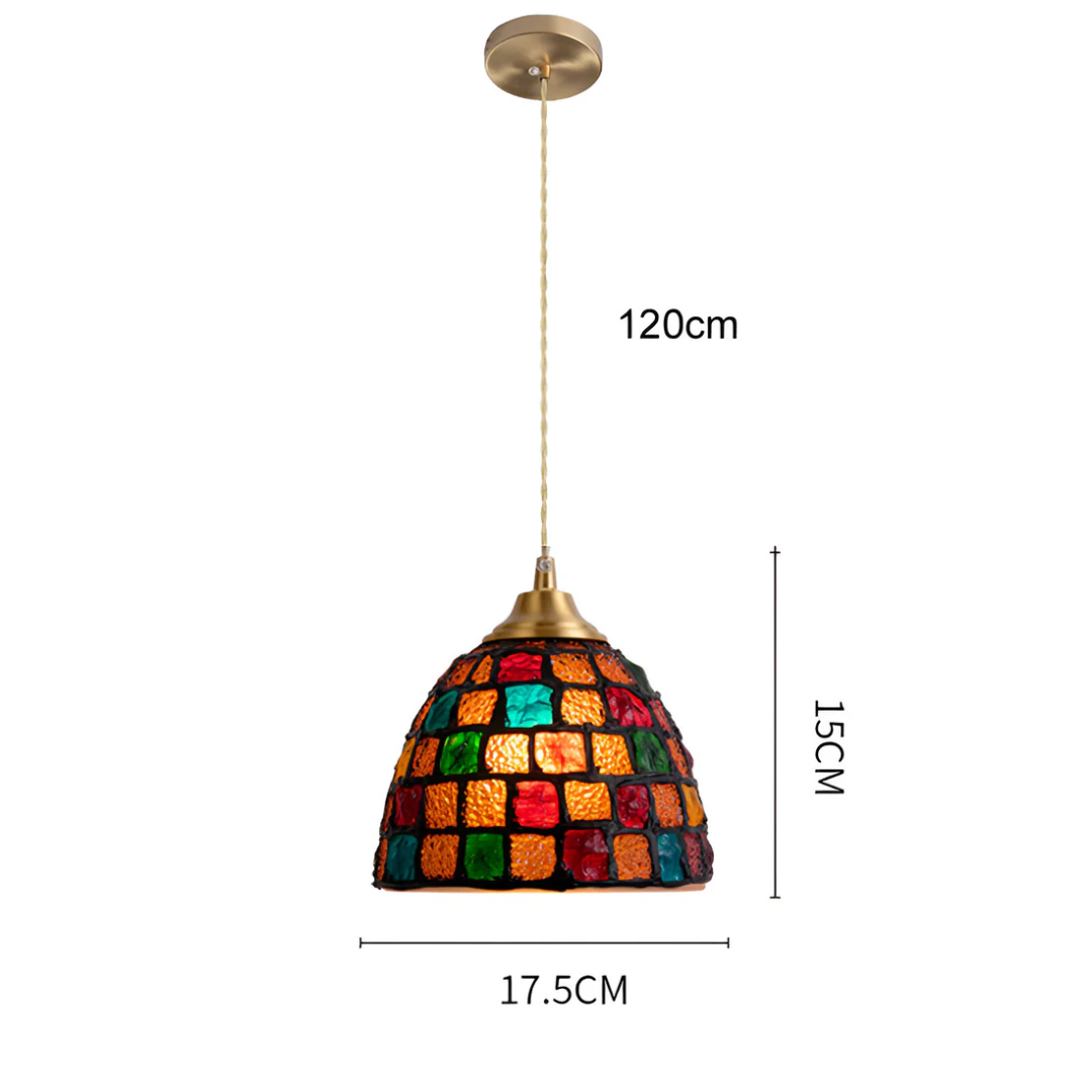 Vetrina | Artystyczna mozaikowa lampa wisząca