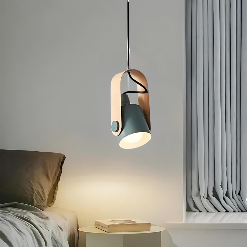 Ardela | Lampa wisząca z drewnianą ramą