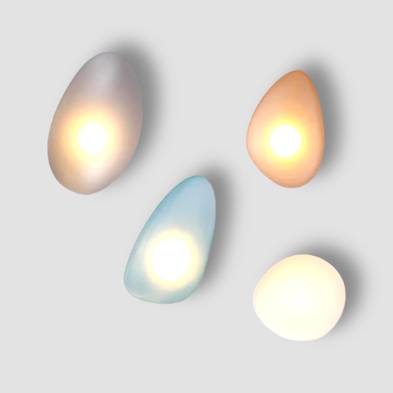 Coloria | Kolorowa szklana lampa ścienna LED w stylu vintage