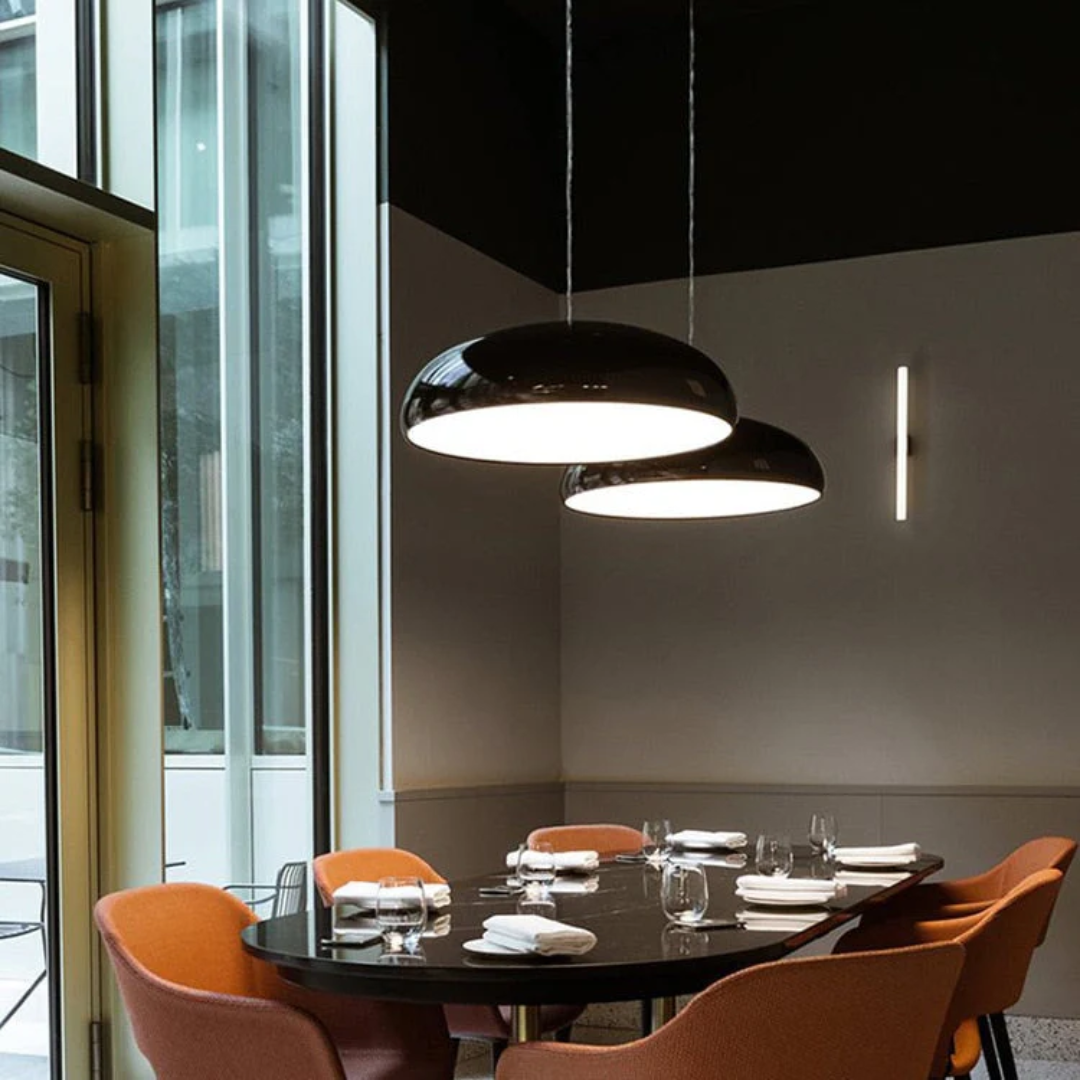 Domena | Lampa wisząca w stylu retro w kształcie półkuli