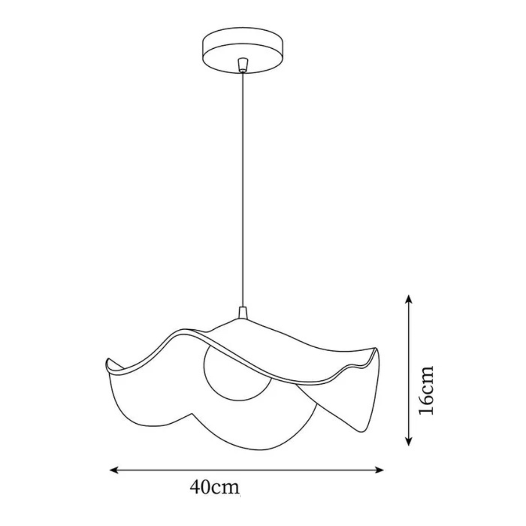 Avolis | Lampa wisząca z falistym