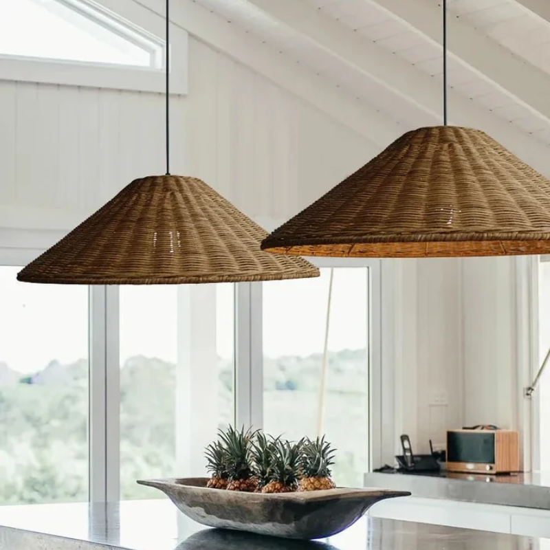 Ravena | Lampa wisząca w stylu rattanu