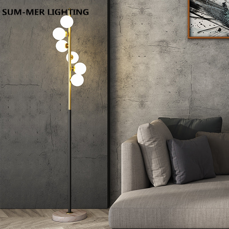 Celestina | Designerska lampa podłogowa z kulistym światłem
