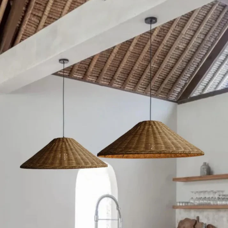 Ravena | Lampa wisząca w stylu rattanu