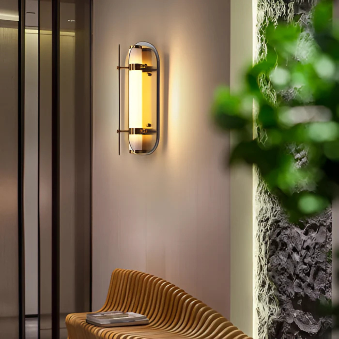 Szklana lampa ścienna | Oświetlenie LED do domu