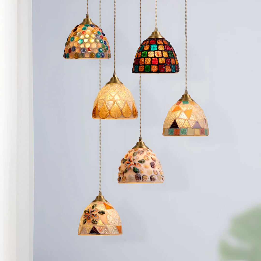 Vetrina | Artystyczna mozaikowa lampa wisząca