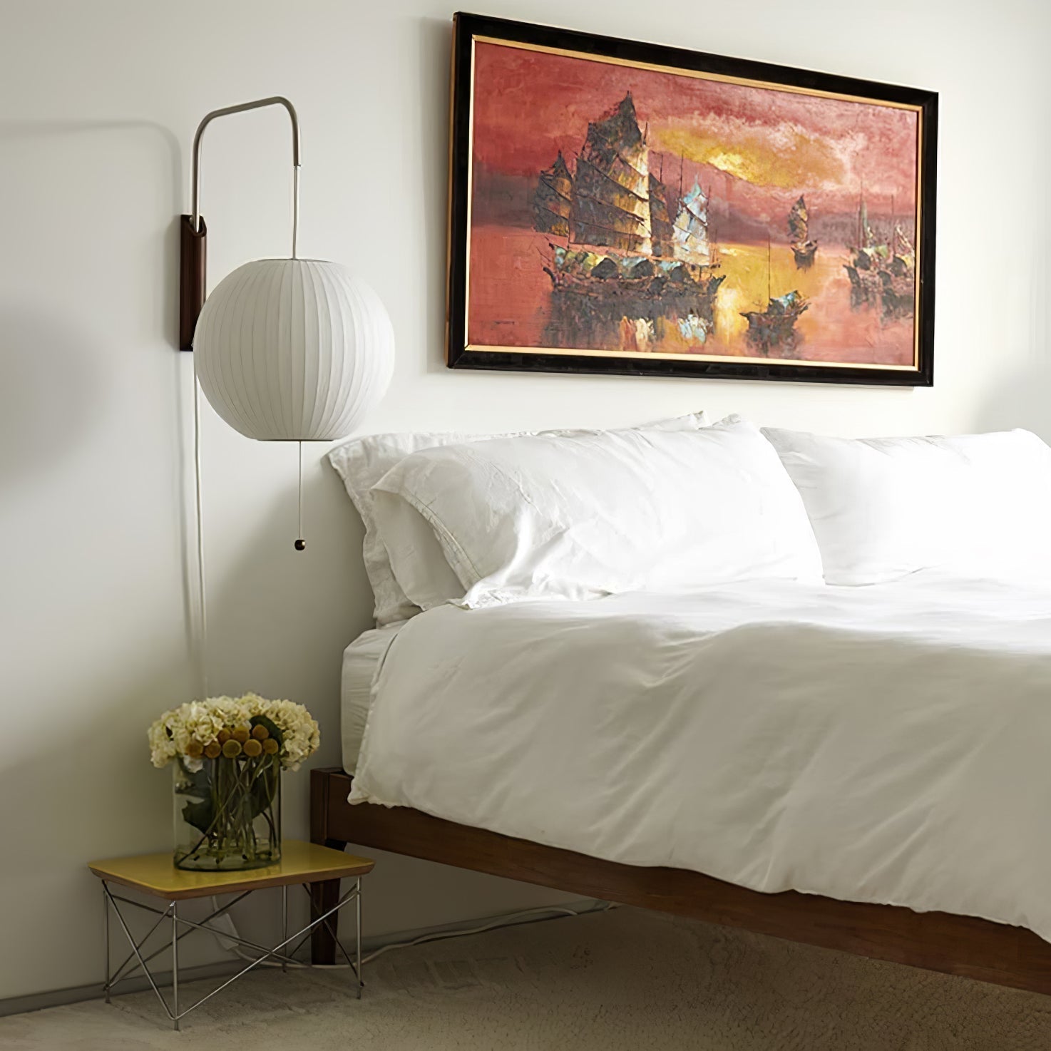 Eryvia | Owalna lampa ścienna z tkaniny