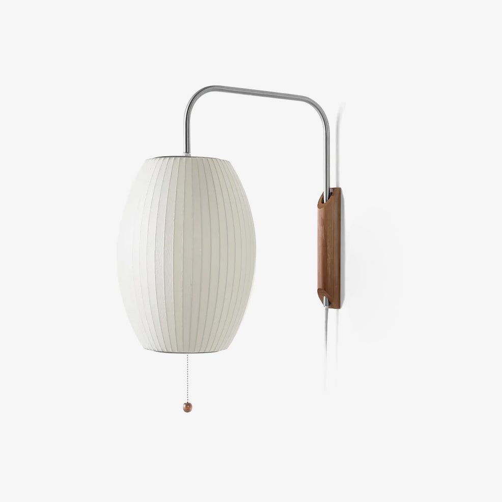 Eryvia | Owalna lampa ścienna z tkaniny