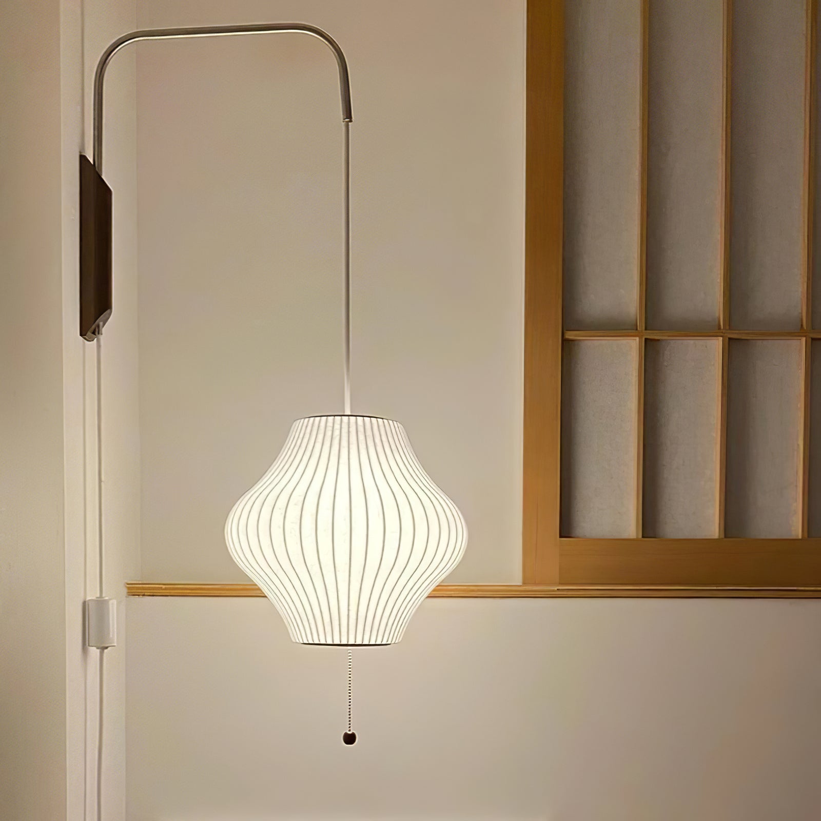 Eryvia | Owalna lampa ścienna z tkaniny