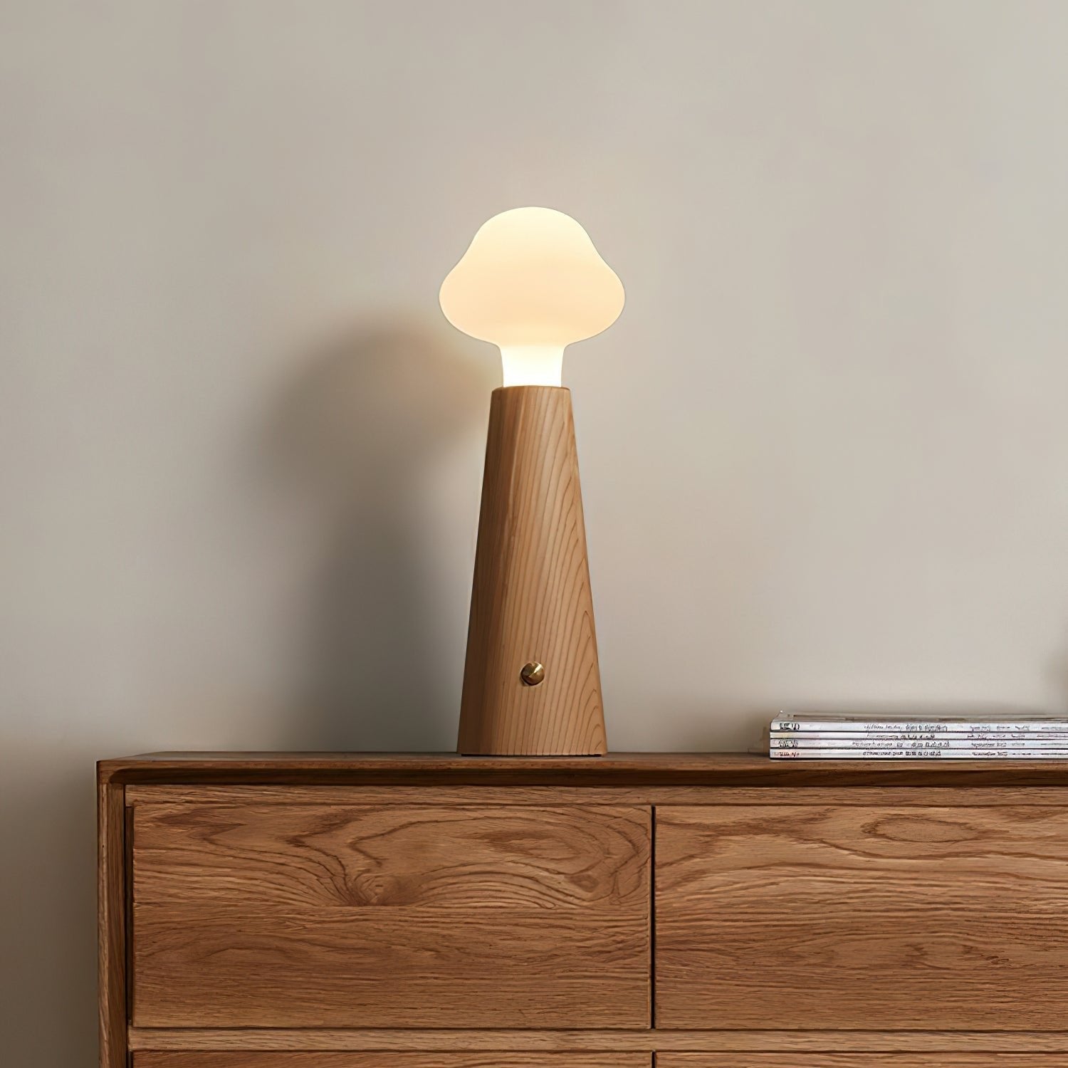 Mariel | Lampa stołowa z kloszem w kształcie grzyba