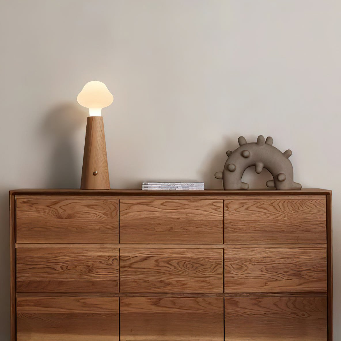 Mariel | Lampa stołowa z kloszem w kształcie grzyba