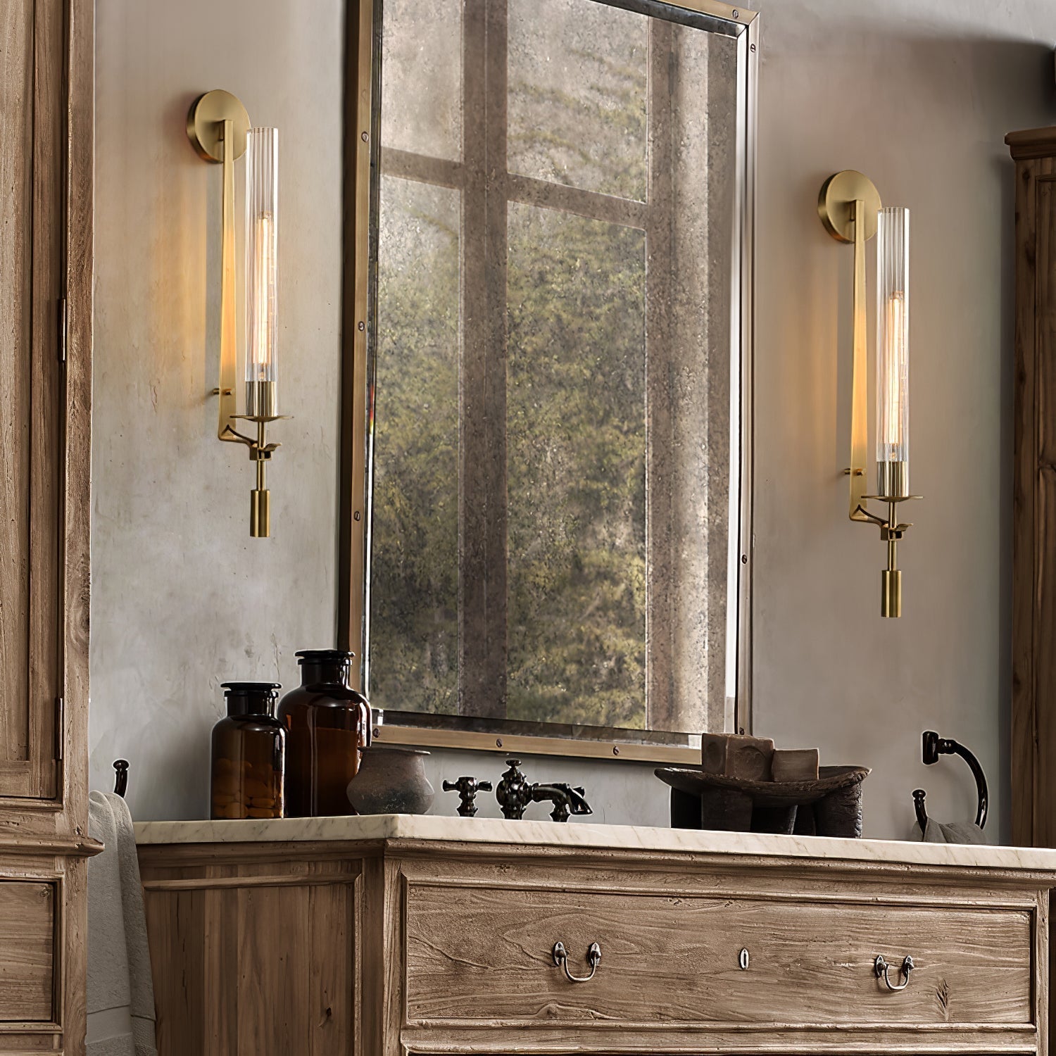 Vionna - Retro Glazen Wandlamp