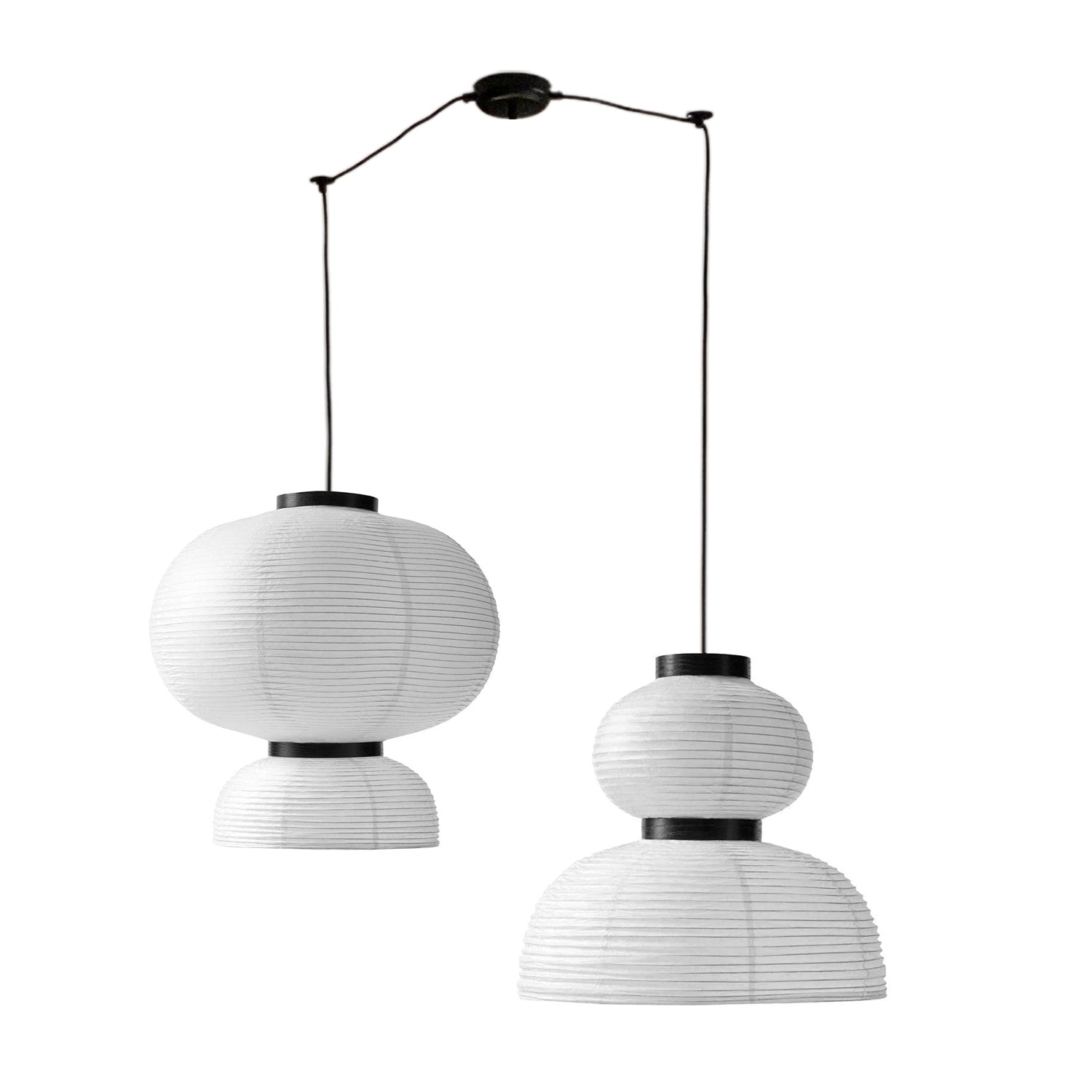 Japandi | Lampa wisząca z papieru, lampa sufitowa