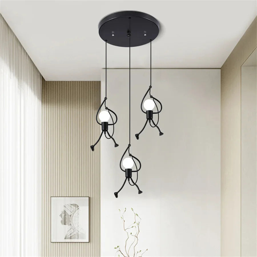 Playmo | Kreatywna lampa wisząca z figurkami wspinaczy