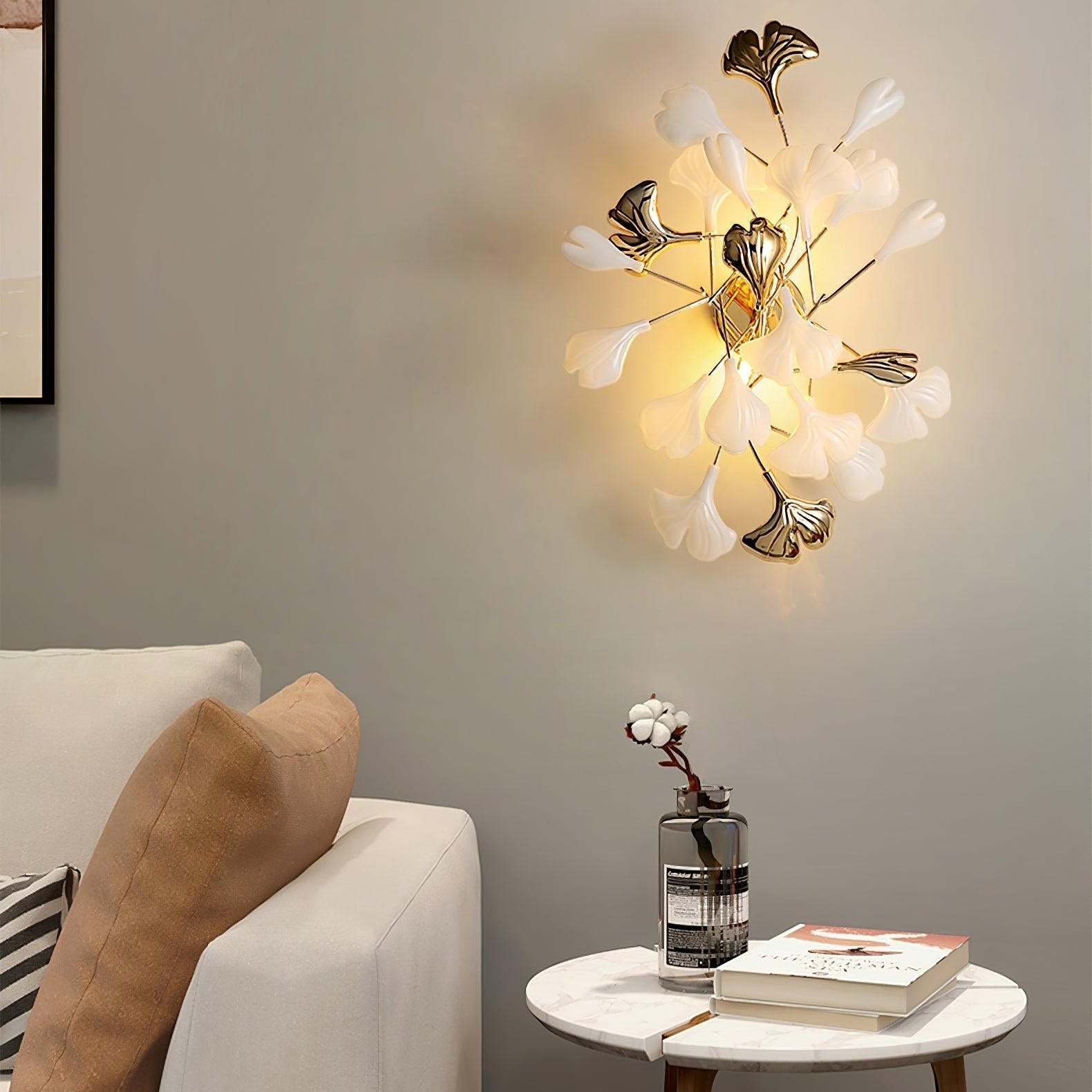 Flora | Ceramiczna lampa ścienna z motywem kwiatowym