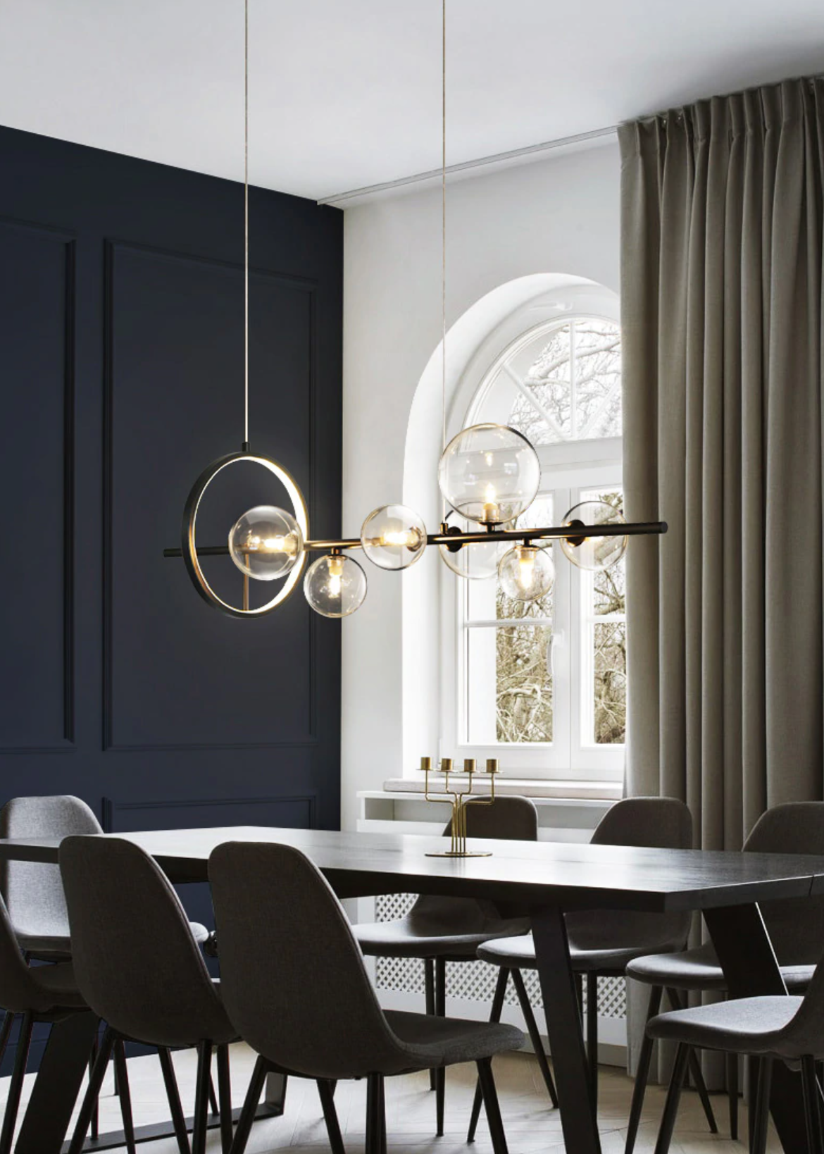 Orbello | Lampa wisząca ze szklanymi kulami