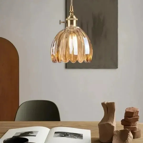 Corvya | Lampa wisząca w kształcie szklanego kwiatu
