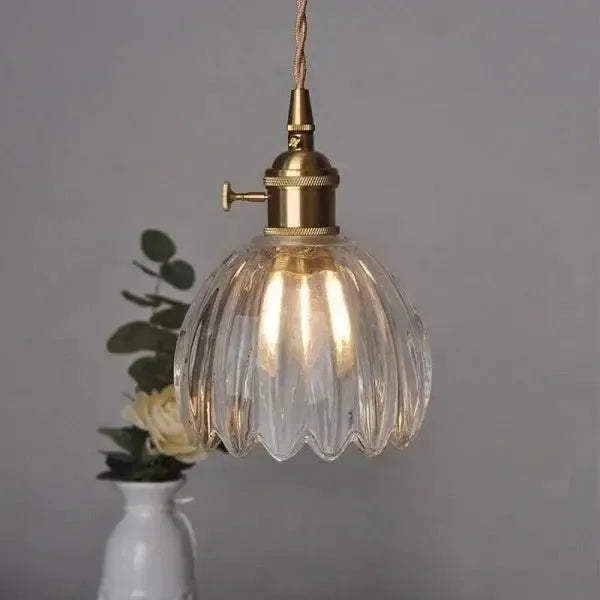 Corvya | Lampa wisząca w kształcie szklanego kwiatu