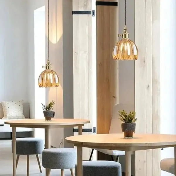 Corvya | Lampa wisząca w kształcie szklanego kwiatu