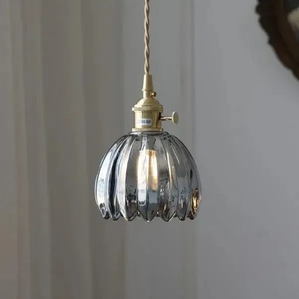 Corvya | Lampa wisząca w kształcie szklanego kwiatu