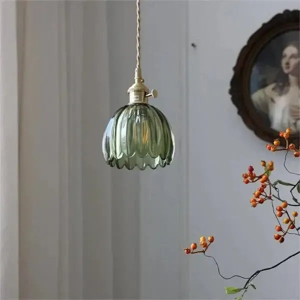 Corvya | Lampa wisząca w kształcie szklanego kwiatu