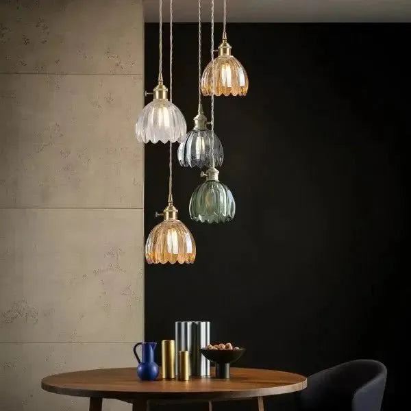 Corvya | Lampa wisząca w kształcie szklanego kwiatu